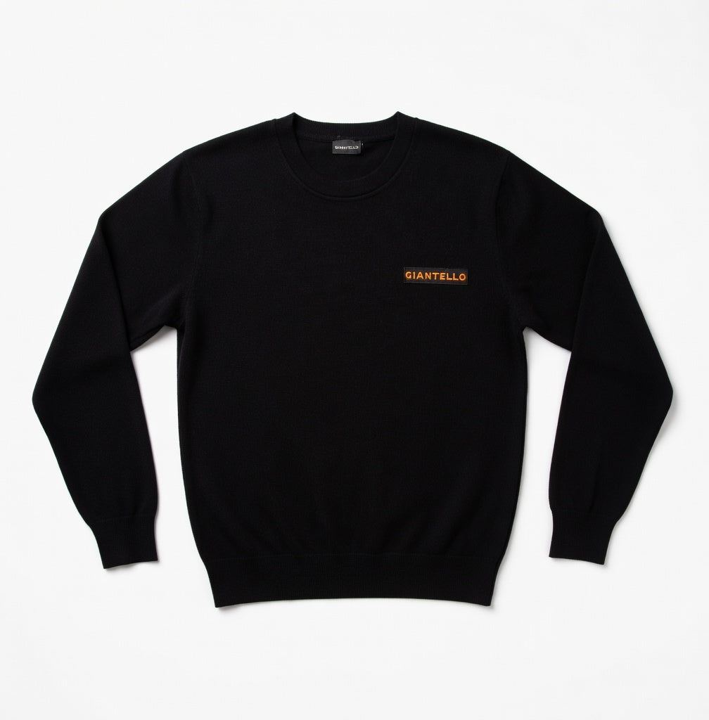 GIANTELLO SWEATER BLACK | ORANGE