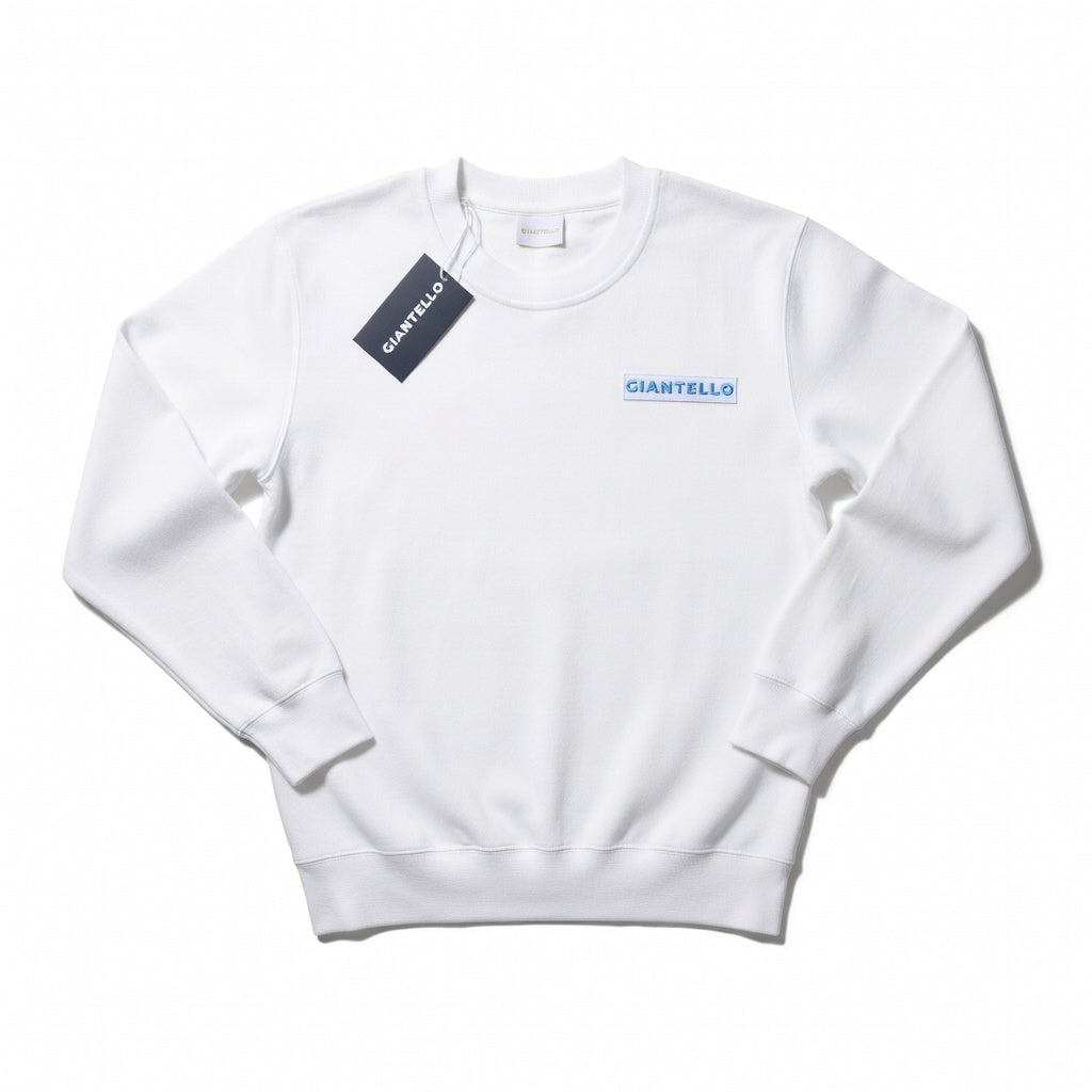 GIANTELLO SWEATER WHITE | LICHT BLUE