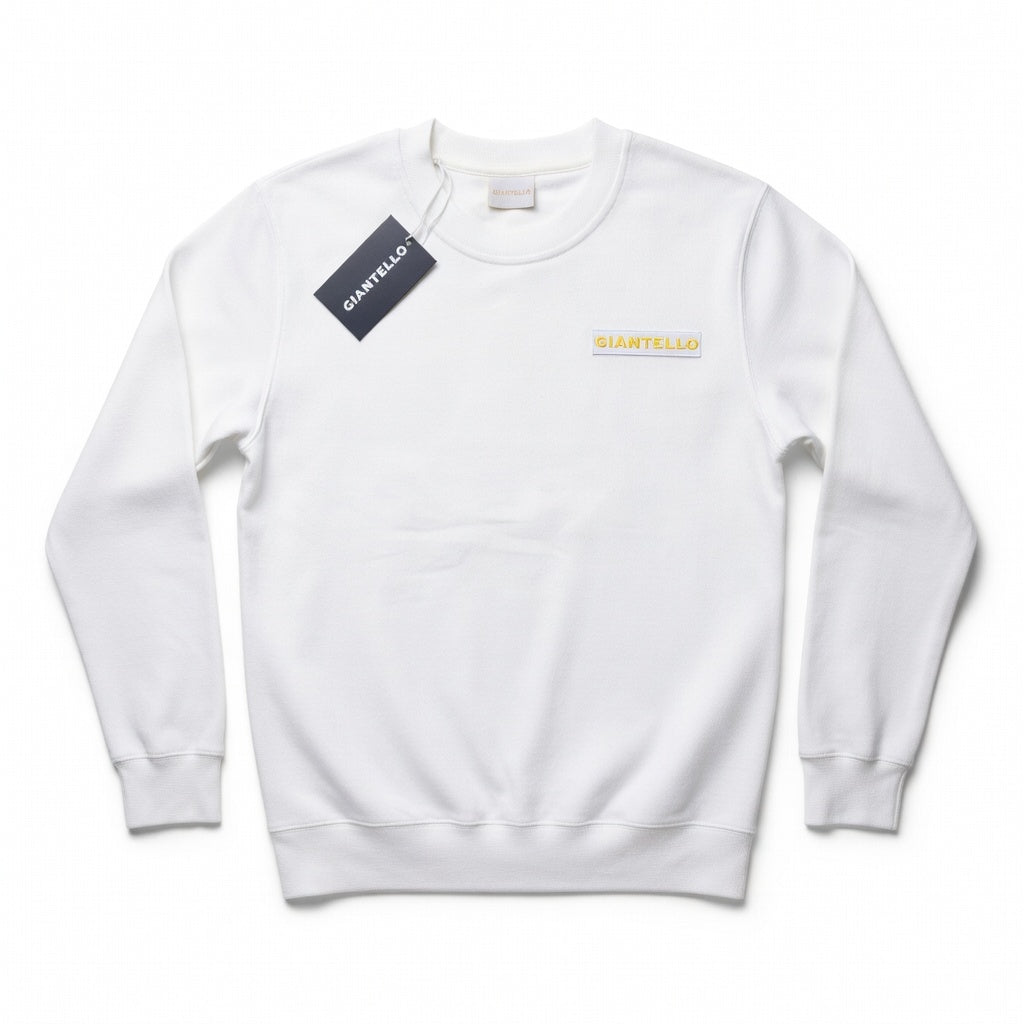 GIANTELLO SWEATER WHITE | ORANGE