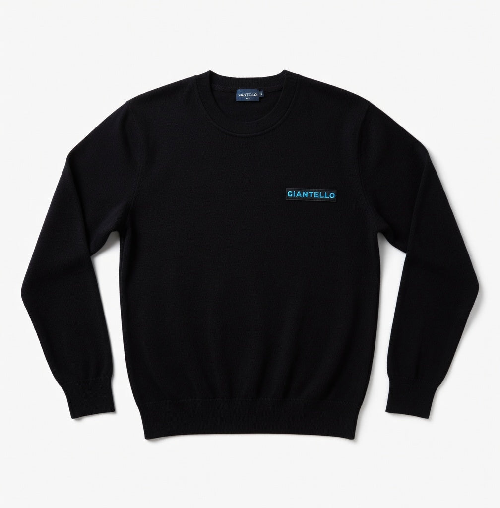 GIANTELLO SWEATER BLACK | LICHT BLUE
