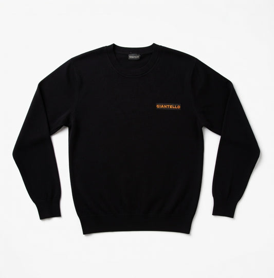 GIANTELLO SWEATER BLACK | ORANGE