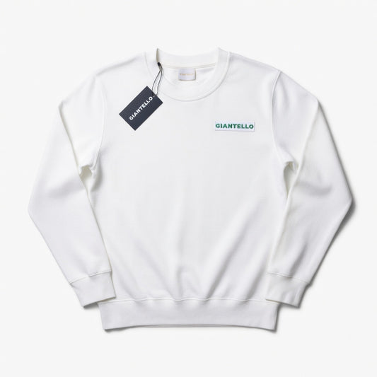 GIANTELLO SWEATER WHITE | GREEN