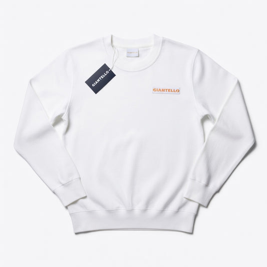 GIANTELLO SWEATER WHITE | ORANGE